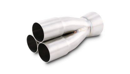 Vibrant Performance 10330 3-1 304 Stainless Steel Merge Collector 1.50 in. Inlet I.D.; 2.0 in. Merge O.D.; 2.50 in. Outlet O.D.