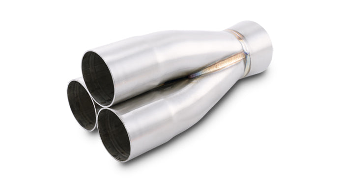 Vibrant Performance 10336 3-1 304 Stainless Steel Merge Collector 1.875 in. Inlet I.D.; 2.25 in. Merge O.D.; 2.50 in. Outlet O.D.;