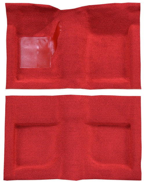 1965-1968 Ford Mustang Convertible without Shifter Hole Nylon Molded Replacement Carpet Kit - 2-Piece - product details image