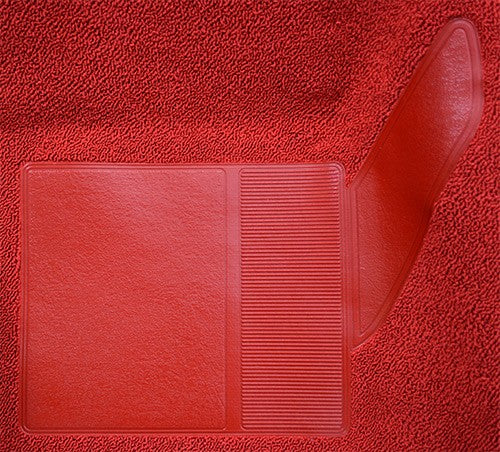1965-1968 Ford Mustang Coupe without Shifter Hole Nylon Molded Replacement Carpet Kit - 2-Piece - product details image 4