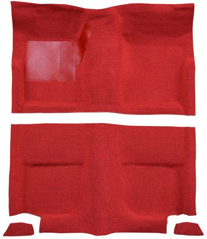 1965-1968 Ford Mustang FB w/o Folddowns w/o Shifter Hole Pass Loop Replacement Carpet Kit - 4-Piece - product details image 2