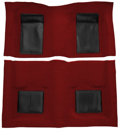 1969 Ford Mustang Mach I w/ 4 Black Ins w/o Shift Cut FB Nylon Molded Replacement Carpet Kit - 2-Piece - product details imag