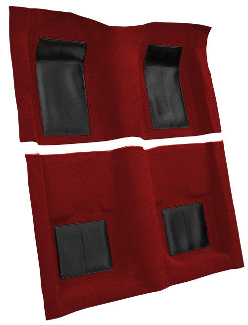 1969 Ford Mustang Mach I w/ 4 Black Ins w/o Shift Cut FB Nylon Molded Replacement Carpet Kit - 2-Piece - product details imag