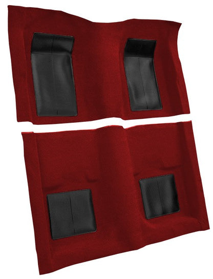 1969 Ford Mustang Mach I w/ 4 Black Ins w/o Shift Cut FB Nylon Molded Replacement Carpet Kit - 2-Piece - product details imag