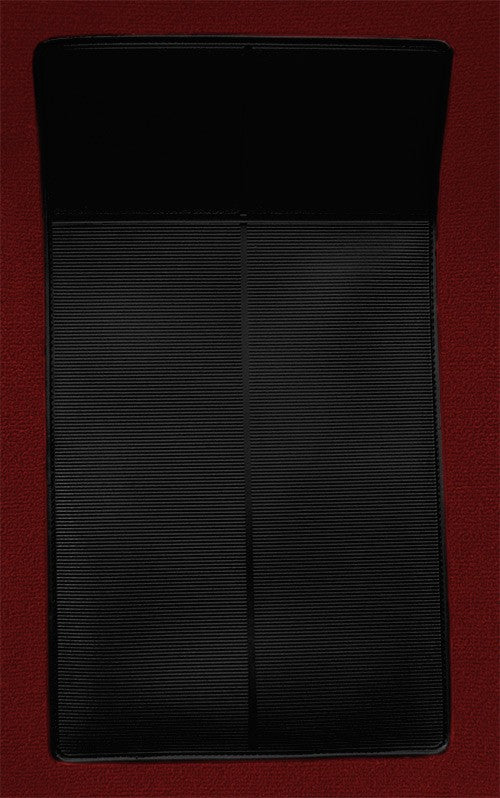 1969 Ford Mustang Mach I w/ 4 Black Ins w/o Shift Cut FB Nylon Molded Replacement Carpet Kit - 2-Piece - product details imag