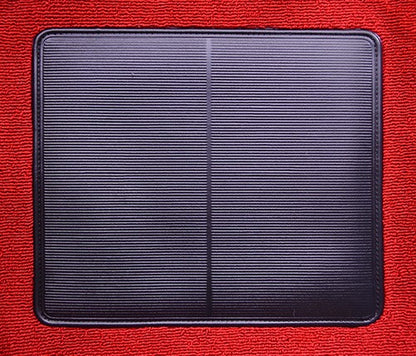 1969 Ford Mustang Mach I w/ 4 Black Ins w/o Shift Cut FB Nylon Molded Replacement Carpet Kit - 2-Piece - product details imag