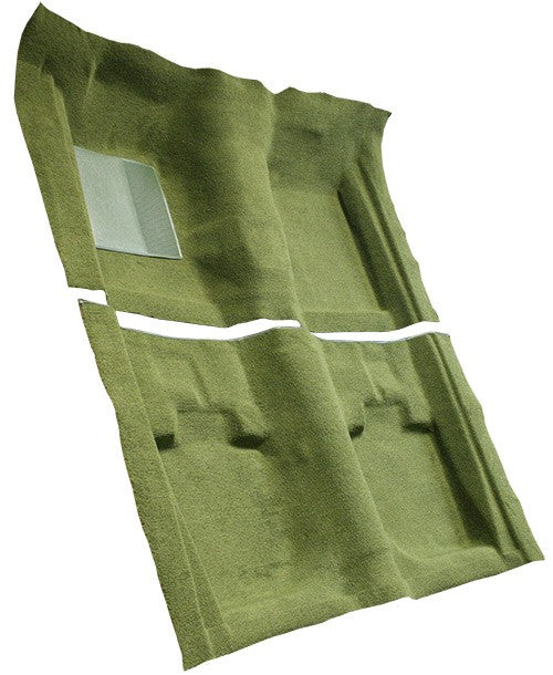 1971-1973 Ford Mustang Convertible without Shifter Cut Nylon Molded Replacement Carpet Kit - 2-Piece - product details image 