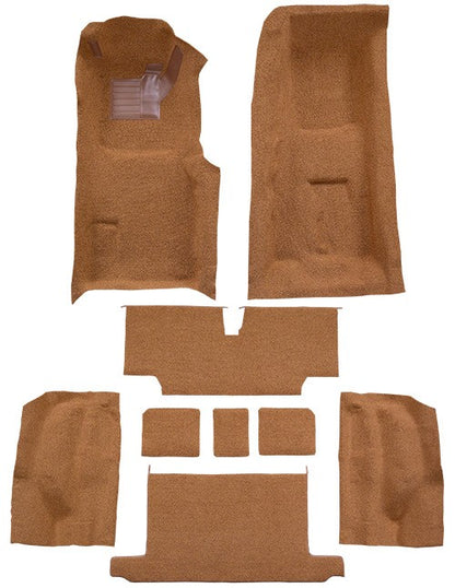 1973-1975 Chevy Corvette Roadster 4spd Complete w/ Pad Loop Molded Replacement Carpet Kit - 9-Piece - product details image 2