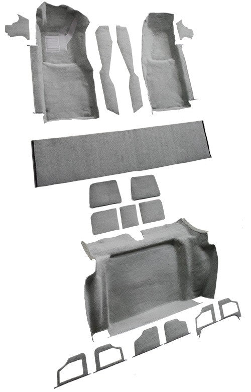 1978-1979 Chevy Corvette Complete w/ 3 Compt Doors Cutpile Molded Replacement Carpet Kit - 19-Piece - product details image 3