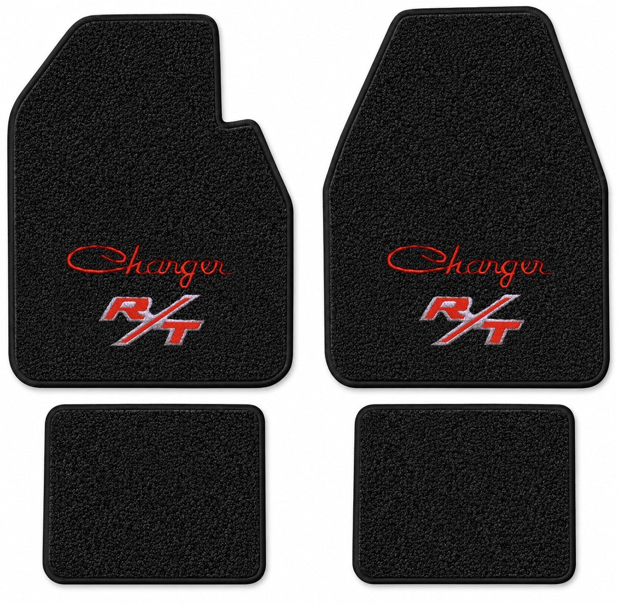 1966-1970 Dodge Charger Auto Loop Floor Mats with Embroidered Logo Choices - 4-Piece - product details image 16
