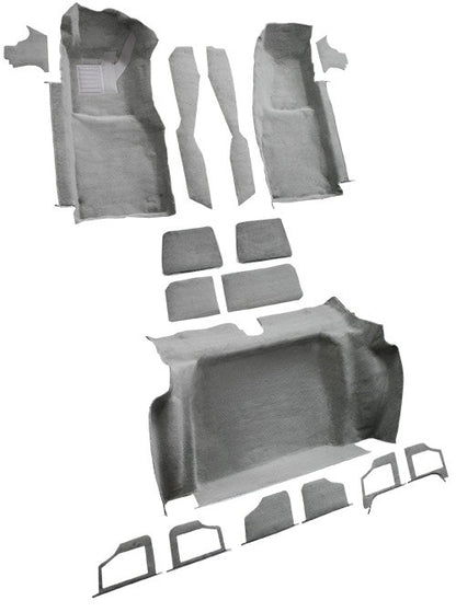 1980 Chevrolet Corvette Complete without Door Panels Cutpile Molded Replacement Carpet Kit - 17-Piece - product details image