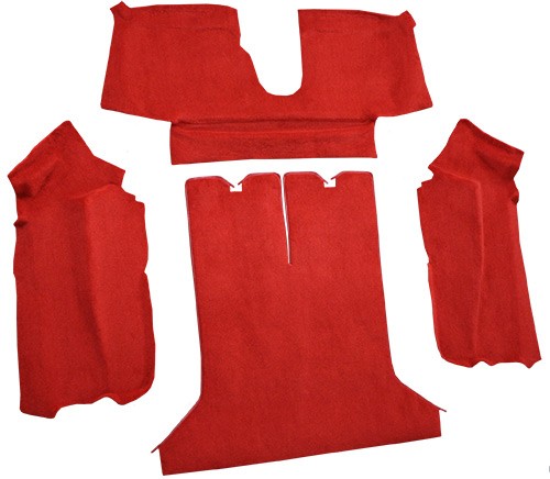 1984-1987 Chevrolet Corvette Coupe Rear with Pad Cutpile Molded Replacement Carpet Kit - 4-Piece - product details image 3