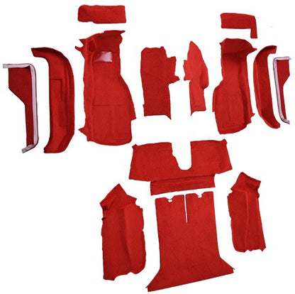 1988-1989 Chevrolet Corvette Coupe Complete with Pad Cutpile Molded Replacement Carpet Kit - 14-Piece - product details image