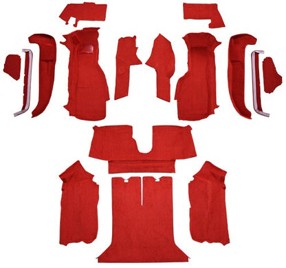 1990-1993 Chevy Corvette Coupe w/ 2 Dr Cutpile Replacement Carpet Kit w/ Mass Backing - 16-Piece - product details image 2