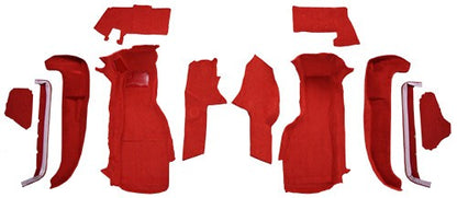 1990-1993 Chevy Corvette Front Set Cutpile Molded Replacement Carpet Kit w/ Mass Backing - 12-Piece - product details image 2