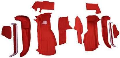 1990-1993 Chevy Corvette Front Set Cutpile Molded Replacement Carpet Kit w/ Mass Backing - 12-Piece - product details image 3
