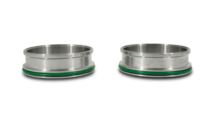 Vibrant Performance 12557 HD Clamp Stainless Weld Ferrules with O-Rings for 3.50" O.D. Tubing