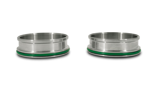 Vibrant Performance 12558 HD Clamp Stainless Weld Ferrules with O-Rings for 4.00" O.D. Tubing