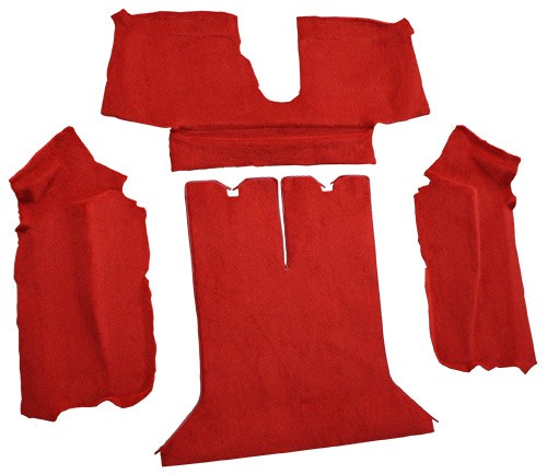 1990-1993 Chevy Corvette Coupe w/ 2 Dr Latches Rear w/ Pad Cutpile Replacement Carpet Kit - 4-Piece - product details image 3
