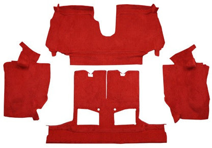 1990-1993 Chevy Corvette Conv w/ 2 Dr Latches Cutpile Replacement Carpet Kit w/ Mass Backing - 4-Piece - product details imag
