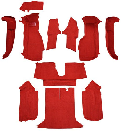 1994-1996 Chevy Corvette Coupe Complete w/ Pad w/o Dr Panels Cutpile Replacement Carpet Kit - 11-Piece - product details imag