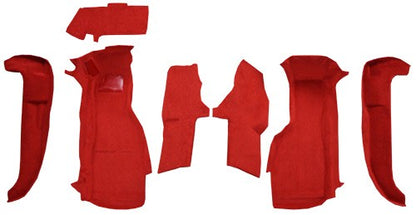 1994-1996 Chevy Corvette Front Set w/ Pad w/o Dr Panels Cutpile Replacement Carpet Kit - 7-Piece - product details image 2