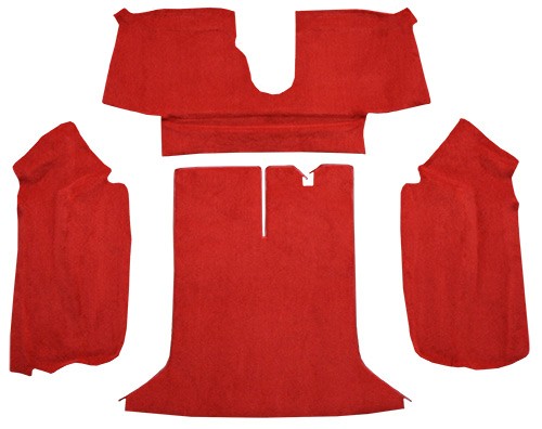 1994-1996 Chevy Corvette Coupe Rear Cutpile Molded Replacement Carpet Kit w/ Mass Backing - 4-Piece - product details image 2