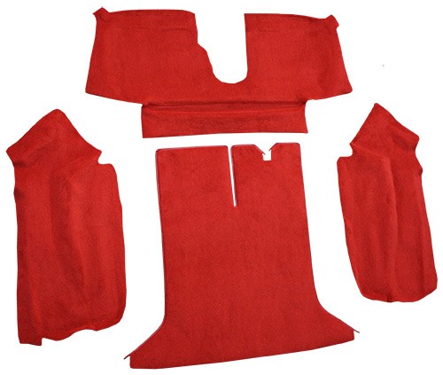1994-1996 Chevy Corvette Coupe Rear Cutpile Molded Replacement Carpet Kit w/ Mass Backing - 4-Piece - product details image 3