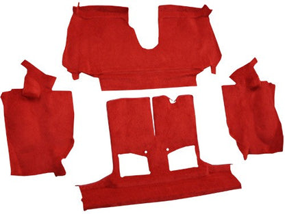 1992-1993 Chevy Corvette Conv w/ 1 Dr Latch Cutpile Replacement Carpet Kit w/ Mass Backing - 4-Piece - product details image 
