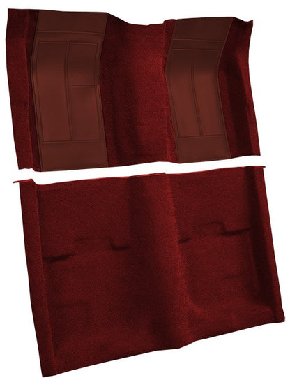 1970 Ford Mustang Mach 1 w/ 2 Maroon Ins w/o Shift Cut FB Nylon Replacement Carpet Kit - 2-Piece - product details image 3