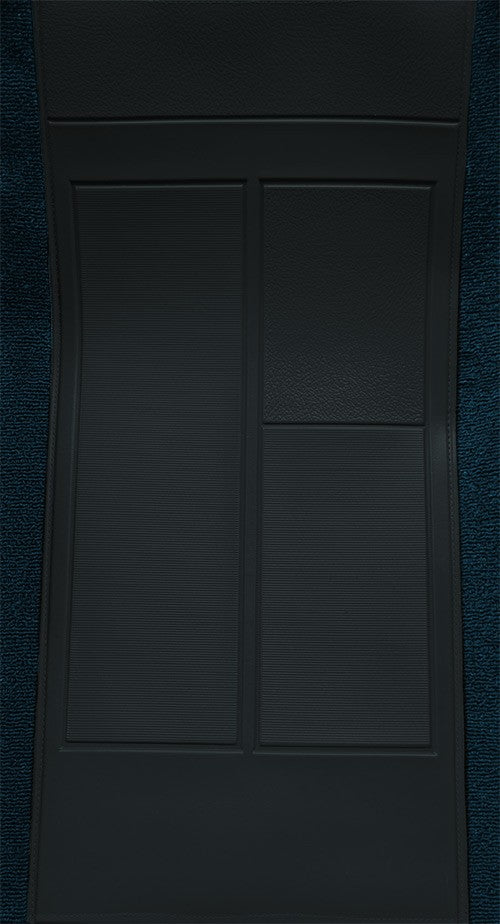 1970 Ford Mustang Mach 1 w/ 2 Med Blue Ins w/o Shift Cut FB Nylon Replacement Carpet Kit - 2-Piece - product details image 4