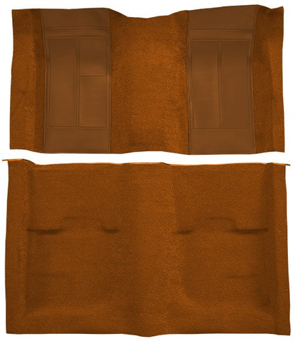 1970 Ford Mustang Mach 1 w/ 2 Med Saddle Ins w/o Shift Cut FB Nylon Replacement Carpet Kit - 2-Piece - product details image 