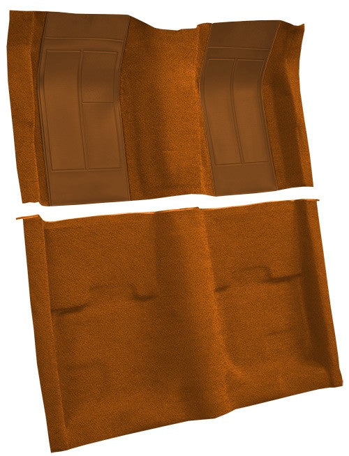 1970 Ford Mustang Mach 1 w/ 2 Med Saddle Ins w/o Shift Cut FB Nylon Replacement Carpet Kit - 2-Piece - product details image 