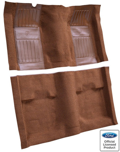 1971-1973 Ford Mustang Mach 1 w/ 2 Ginger Pony Ins w/o Shift Nylon Replacement Carpet Kit - 2-Piece - product details image 3