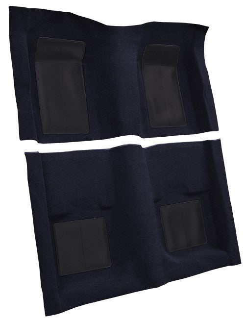 1969 Ford Mustang Mach I w/ 4 Dk Blue Ins w/o Shift Cut FB Nylon Replacement Carpet Kit - 2-Piece - product details image 3