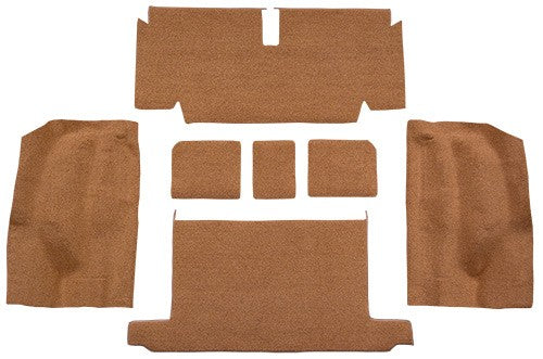 1971-1972 Chevrolet Corvette Roadster Rear with Pad Loop Molded Replacement Carpet Kit - 7-Piece - product details image 2