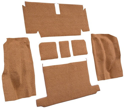 1971-1972 Chevrolet Corvette Roadster Rear with Pad Loop Molded Replacement Carpet Kit - 7-Piece - product details image 3