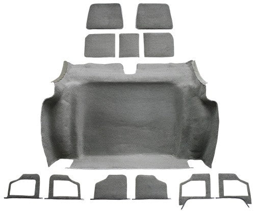 1978 Chevrolet Corvette Rear Cutpile Molded Replacement Carpet Kit - 12-Piece - product details image 2