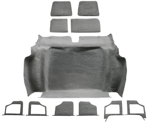 1980 Chevrolet Corvette Rear Cutpile Molded Replacement Carpet Kit - 11-Piece - product details image 2