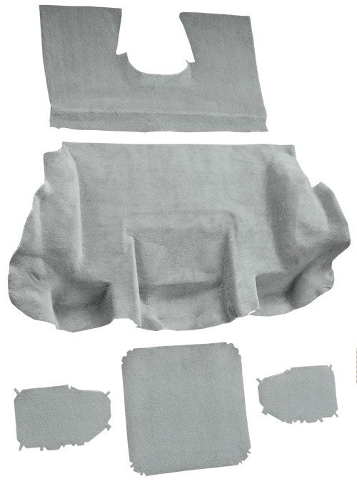 2001-2004 Chevy Corvette Conv Rear Truvette Molded Replacement Carpet Kit w/ Mass Backing - 5-Piece - product details image 3