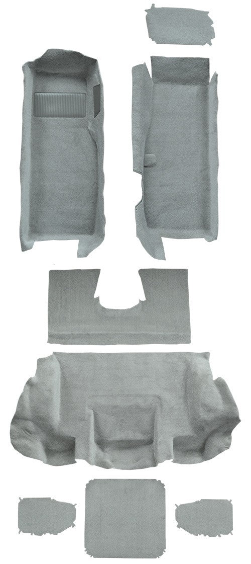 2001-2004 Chevy Corvette Convertible Cutpile Molded Replacement Carpet Kit w/ Mass Backing - 8-Piece - product details image 