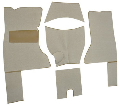 1953-1955 Chevrolet Corvette Complete Grospoint Replacement Carpet Kit - 5-Piece - product details image 3