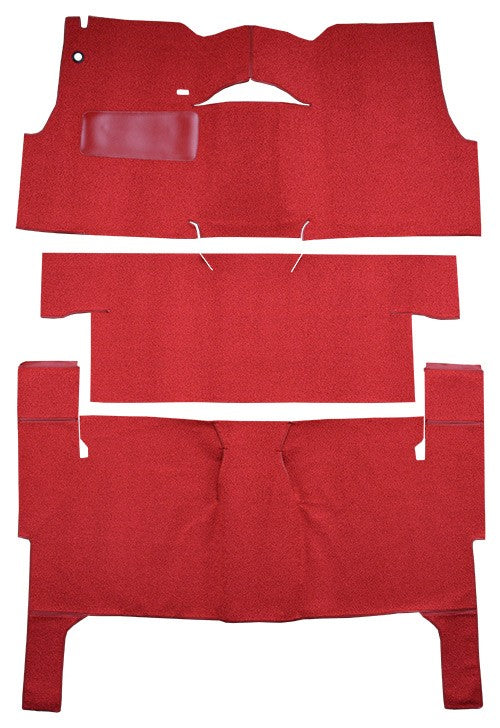 1955 Chevrolet Bel Air Nomad 2DR Wagon Bench Seat Pass Area Loop Replacement Carpet Kit - 3-Piece - product details image 2