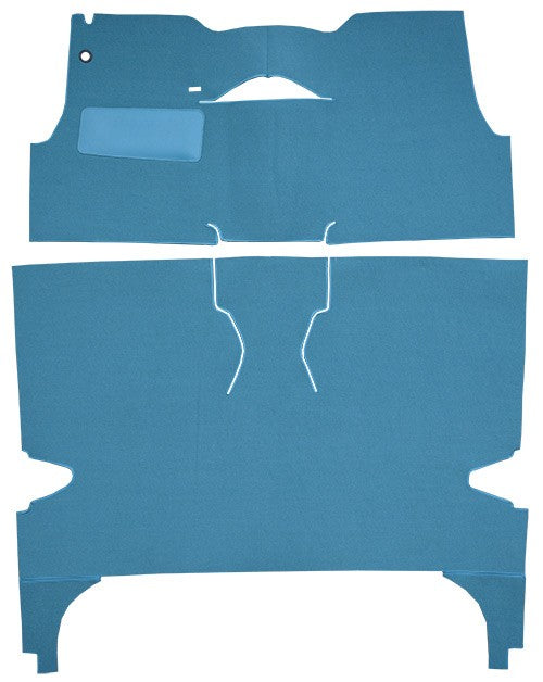 1956 Chevrolet Two-Ten Series 4DR Hardtop Bucket Seat Loop Replacement Carpet Kit - 2-Piece - product details image 2