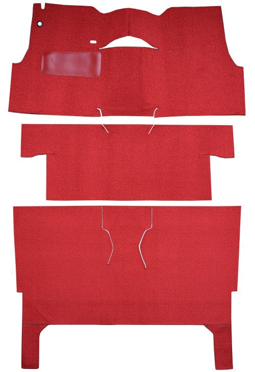 1956 Chevrolet Two-Ten Series 2DR Wagon Bucket Seat Pass Area Loop Replacement Carpet Kit - 3-Piece - product details image 2