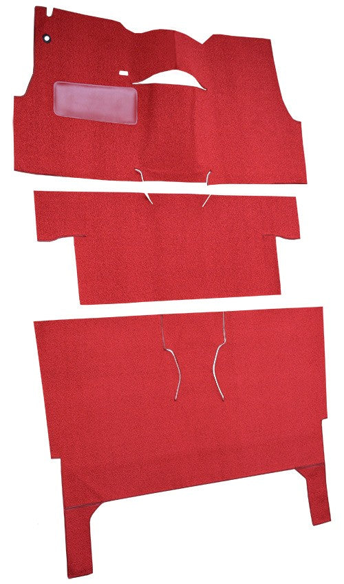 1956 Chevrolet Bel Air Nomad 2DR Wagon Bucket Seat Pass Area Loop Replacement Carpet Kit - 3-Piece - product details image 3