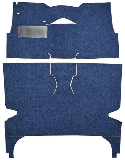 1957 Chevrolet Bel Air 4DR Hardtop Bucket Seat Loop Replacement Carpet Kit - 2-Piece - product details image 2