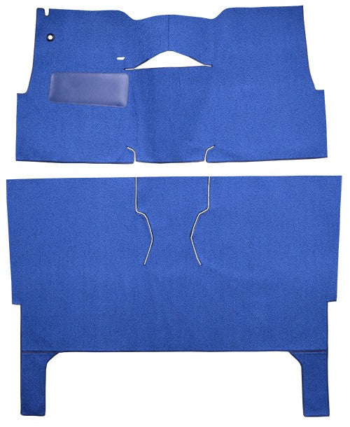 1957 Chevrolet One-Fifty Series 2DR Wagon Bucket Seat Pass Area Loop Replacement Carpet Kit - 2-Piece - product details image