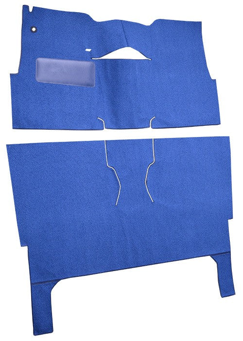 1957 Chevrolet One-Fifty Series 2DR Wagon Bucket Seat Pass Area Loop Replacement Carpet Kit - 2-Piece - product details image