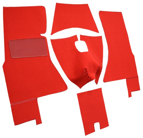 1959-1960 Chevrolet Corvette Complete Foam Loop Replacement Carpet Kit - 5-Piece - product details image 3